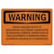 Signmission OSHA Warning Sign, 5" Height, 7" Width, Shock Hazard Exists If Grounding Electrode, Landscape OS-WS-D-57-L-12393 - alternate 1
